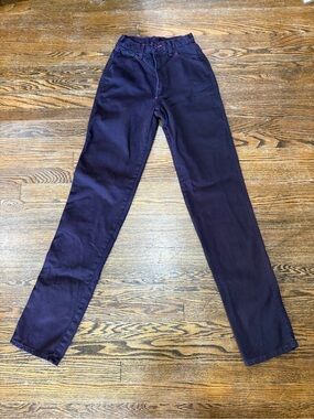 Bottoms Women's Straight-Leg Jeans in Deep Navy Plum